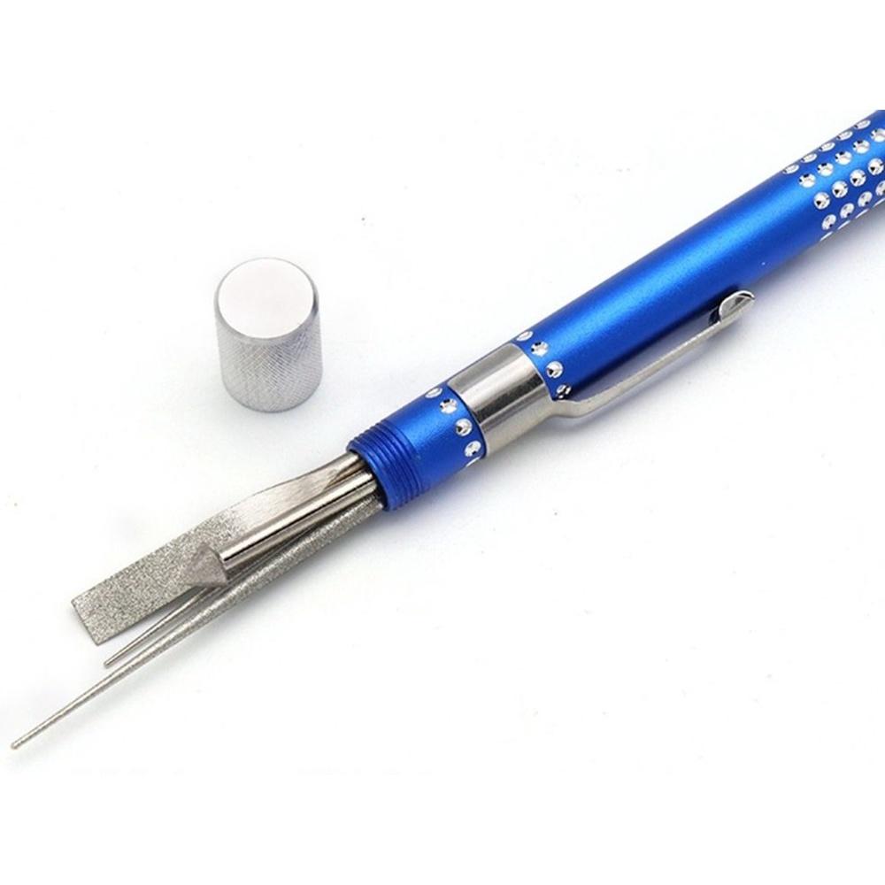 【七彩翡翠】 翡翠 玉石 水晶 瑪瑙 手工 擴孔 打磨 隨身筆型 可夾持 2.35柄 3.0柄-細節圖5