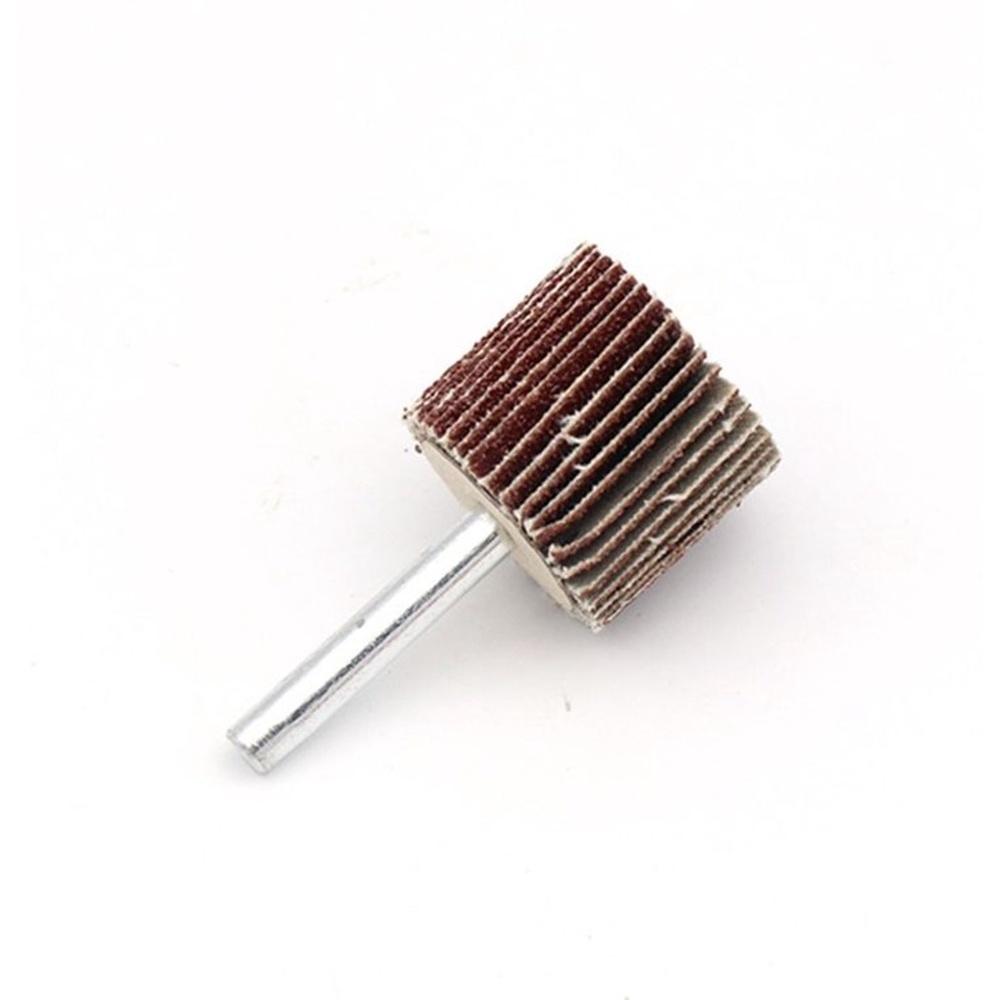 【七彩翡翠】6柄 80目 120目 砂紙 百葉輪 磨頭 打磨 拋光 玉石 木頭-細節圖3