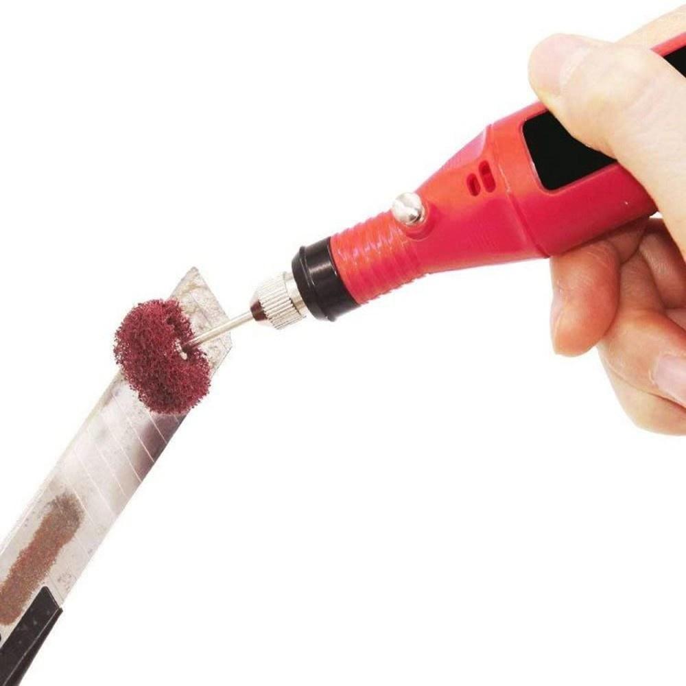 【七彩翡翠】電磨機配件 吊磨機配件 菜瓜布 百潔布 羊毛輪 布輪 拋光 拉絲套件 70件套組-細節圖5