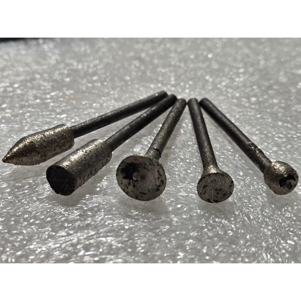 【七彩翡翠】 3柄 燒結磨頭 金剛石磨頭 翡翠 玉石 水晶 瑪瑙 大理石 花崗石 陶瓷 石材 去皮 雕刻 打磨-細節圖3