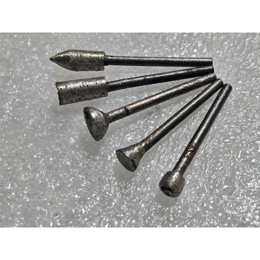 【七彩翡翠】 3柄 燒結磨頭 金剛石磨頭 翡翠 玉石 水晶 瑪瑙 大理石 花崗石 陶瓷 石材 去皮 雕刻 打磨-細節圖4