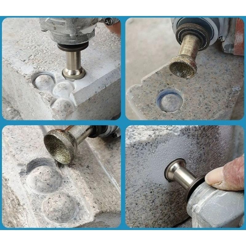 【七彩翡翠】 電磨機 角磨機 M10 電鍍 金剛砂 磨頭 Q針 凹針 窩珠 圓珠 玉石 水晶 石材 陶瓷 打磨 定型-細節圖7