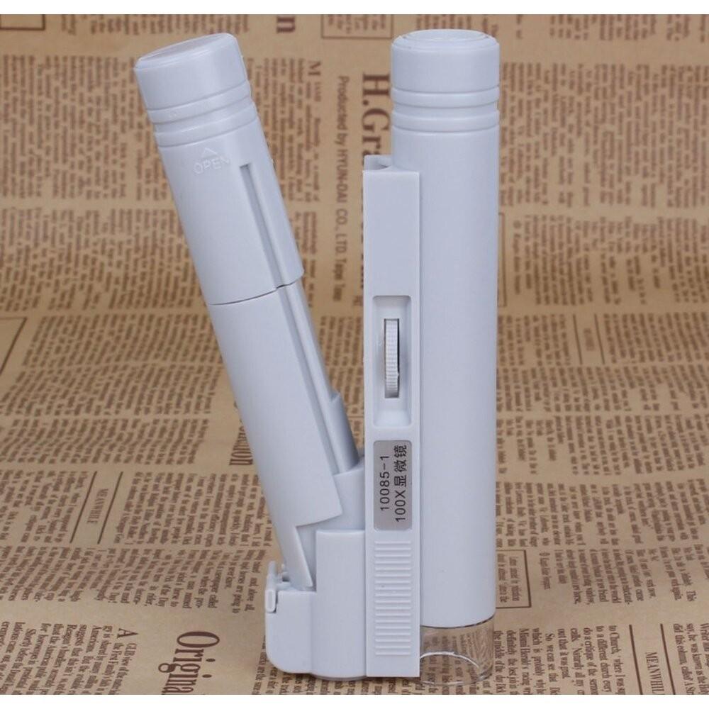 【七彩翡翠】顯微鏡 放大鏡 100倍 雙管式 LED照明 珠寶 玉石 鑑定-細節圖3