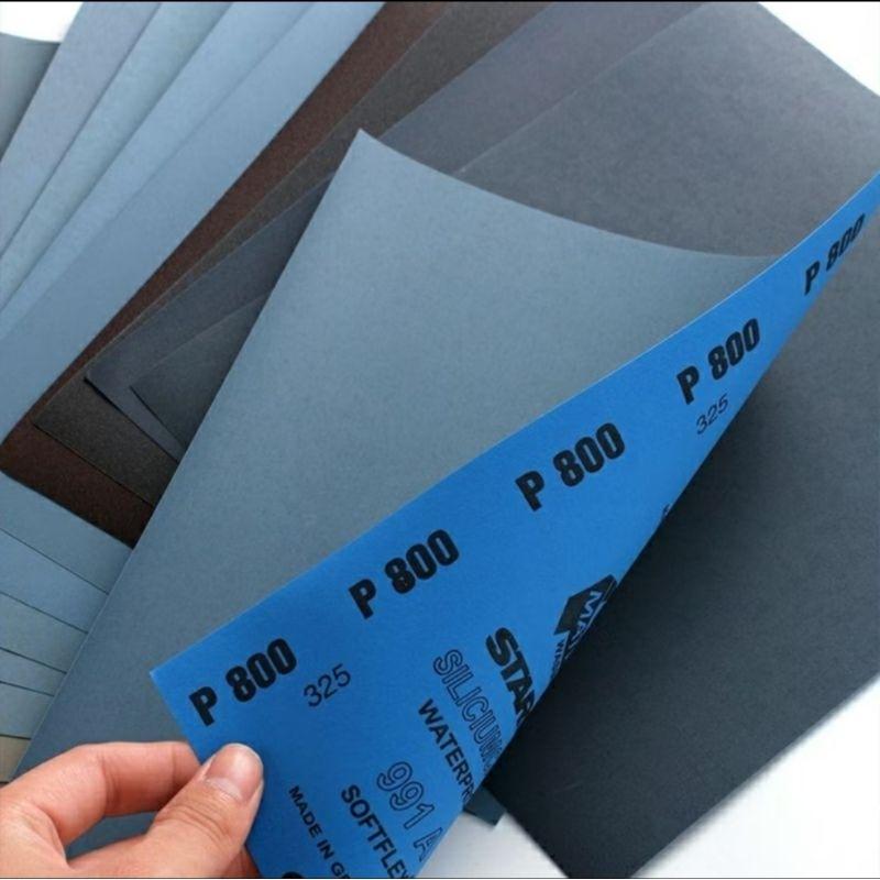 【七彩翡翠】德國勇士牌 砂紙 水砂紙 干濕兩用 汽車美容 拋光 打磨 翡翠玉石 鏡面效果 整包 50張 特價 台灣出貨-細節圖4