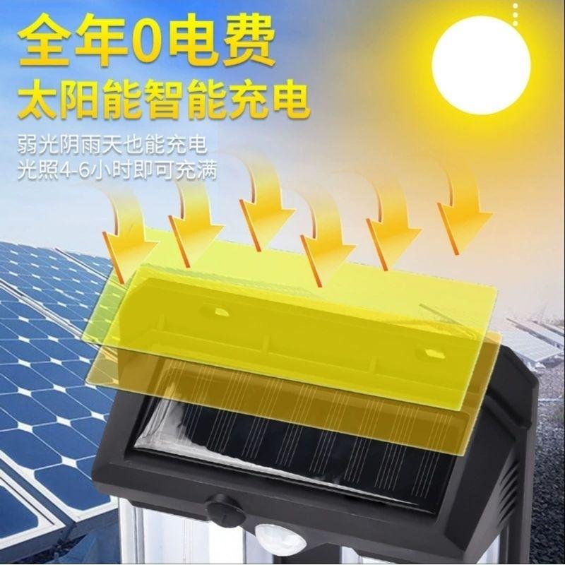【七彩翡翠】04222 太陽能 戶外 人體感應 壁燈 LED 鎢絲 照明 緊急照明-細節圖3
