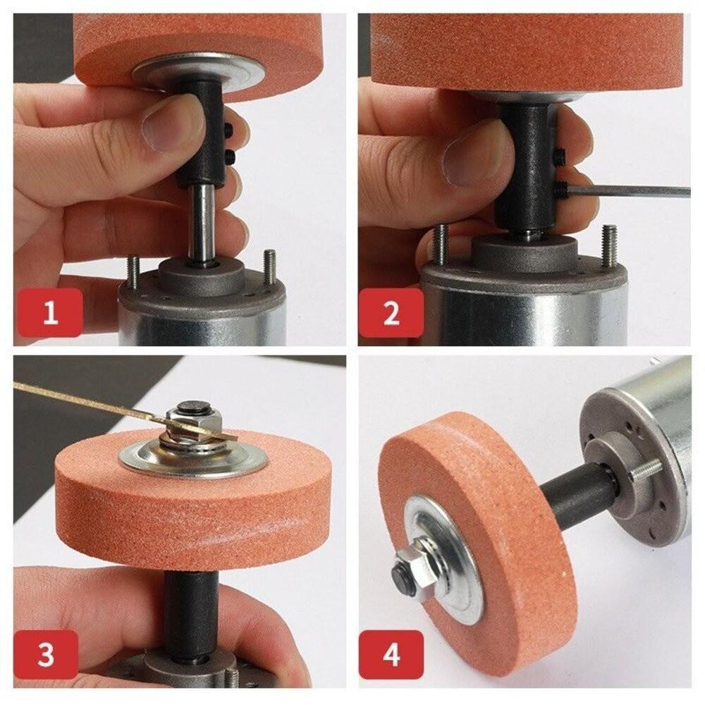 【七彩翡翠】砂輪機 砂輪 羊毛輪 牛皮輪 連接柄 轉接柄 電鑽 轉接 砂輪-細節圖4