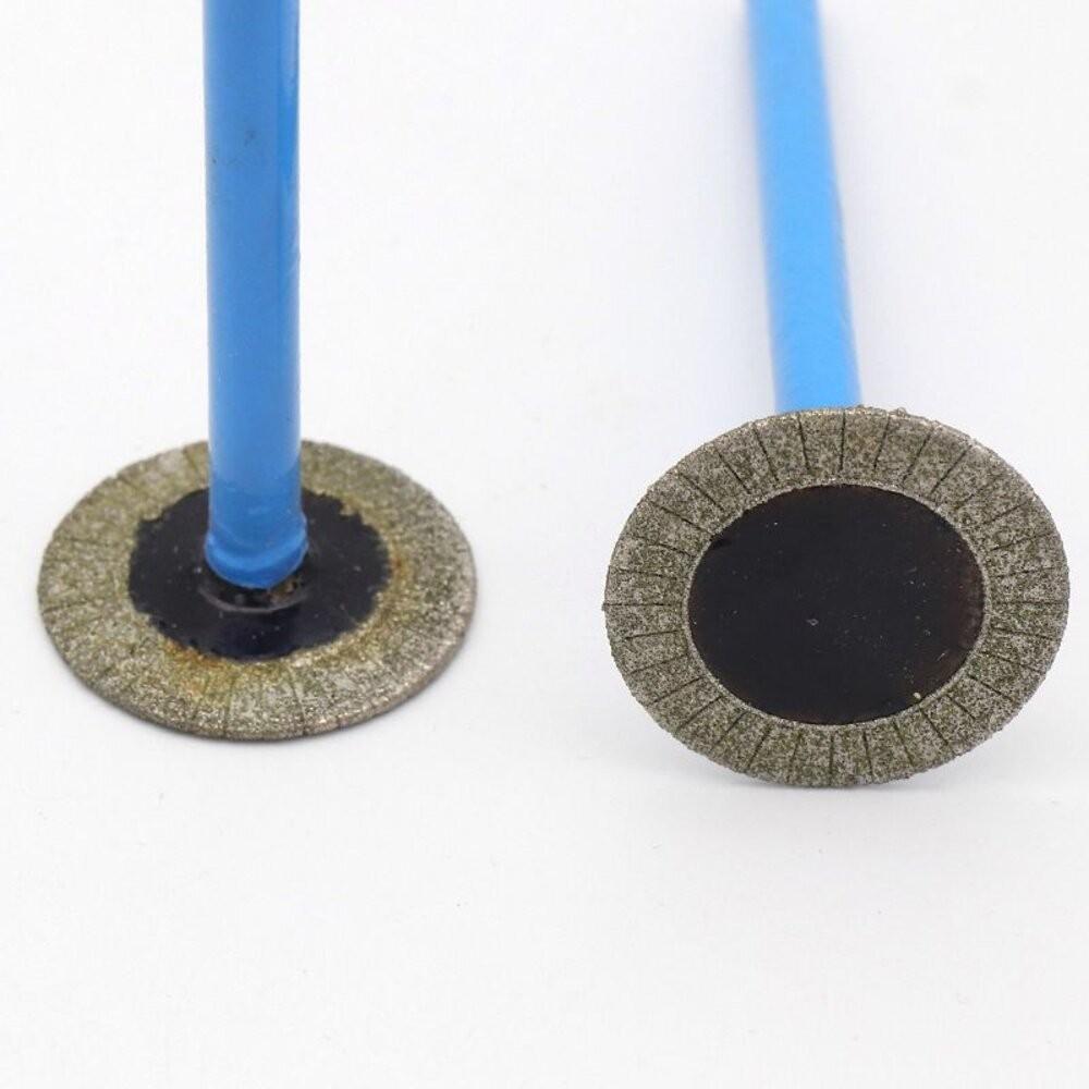 【七彩翡翠】6柄 加長 金剛砂 k針 大薄片 切割片 打磨片 雕刻 打磨 清溝-細節圖2