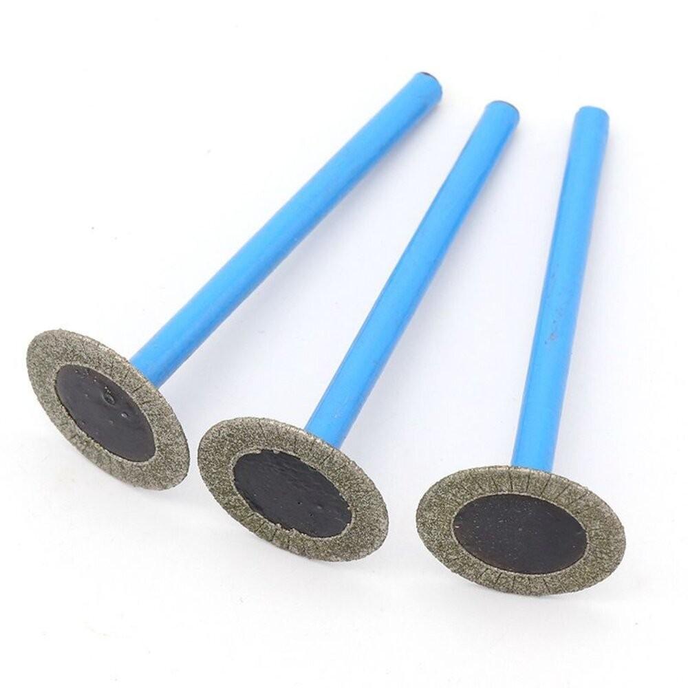 【七彩翡翠】6柄 加長 金剛砂 k針 大薄片 切割片 打磨片 雕刻 打磨 清溝-細節圖4