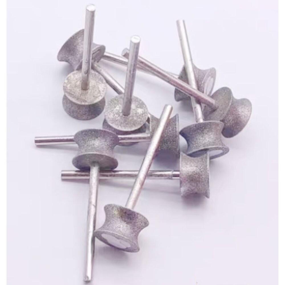 【七彩翡翠】3柄 金剛砂 圓邊 坑輪 戒指 打磨 玻璃 倒角 翡翠 玉石 石材-細節圖3