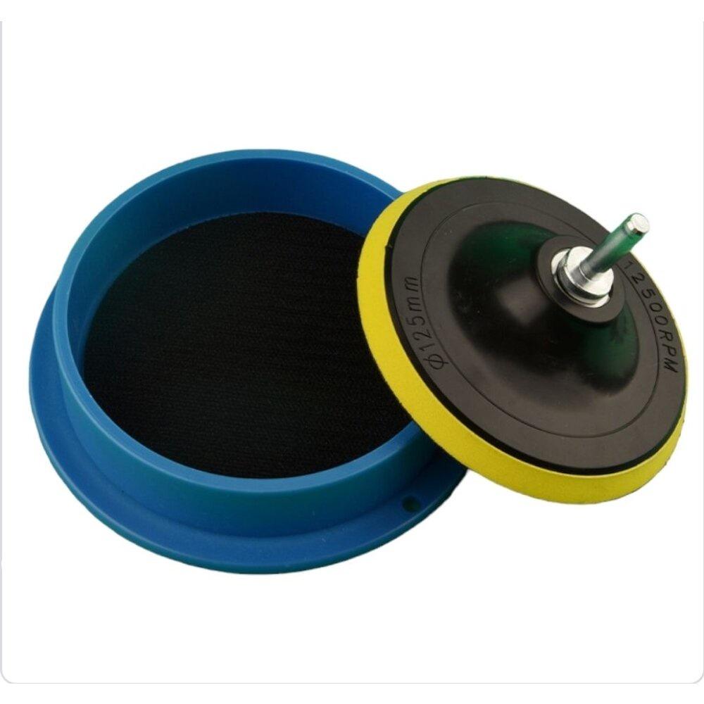 【七彩翡翠】5吋 125mm 拋光盤 自黏 魔鬼氈 砂紙 水磨片 圓珠 手排 手珠 串珠 拋光-細節圖4