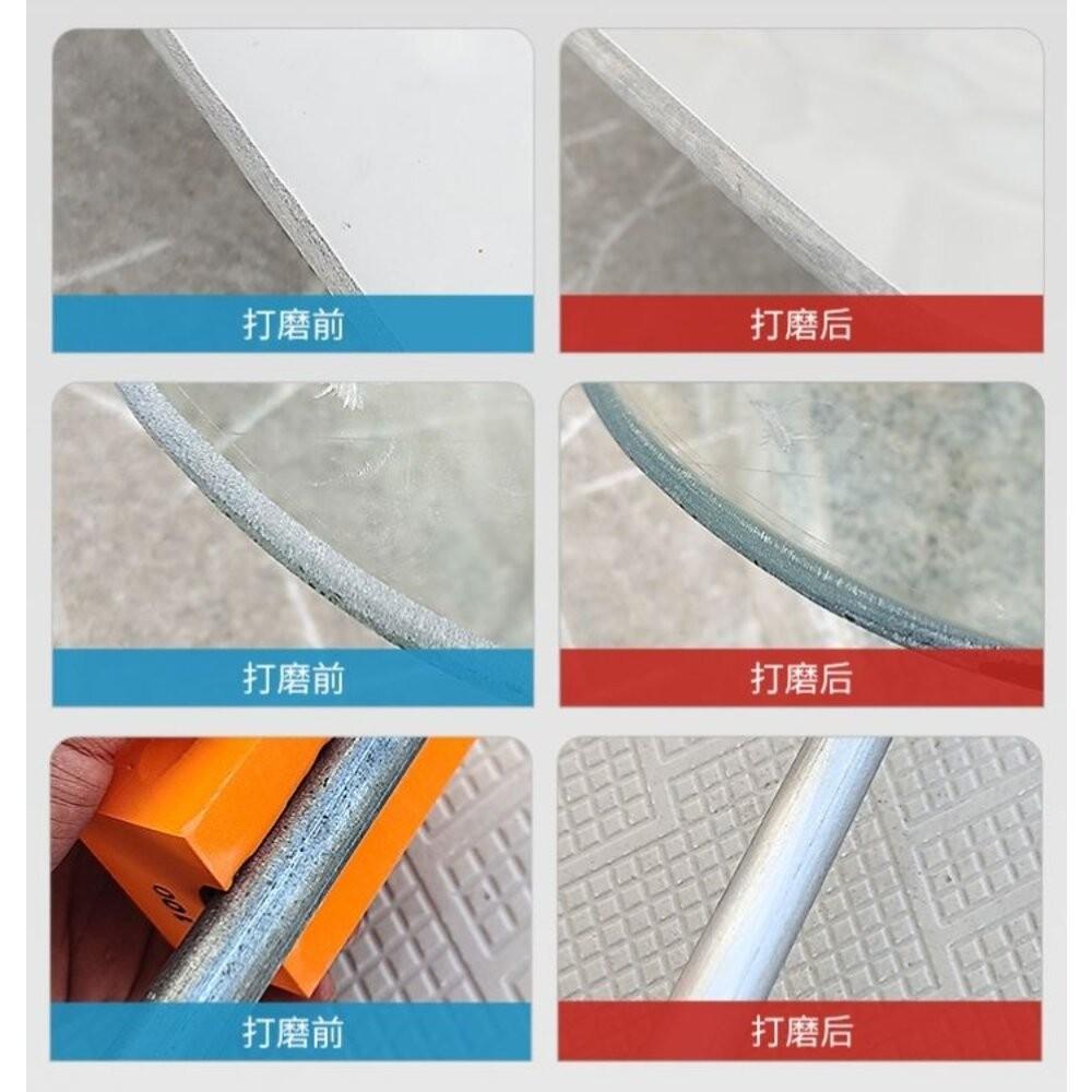 【七彩翡翠】手擦 海棉 圓弧 凹型 金剛砂 玻璃 磁磚 大理石 修邊 打磨-細節圖5