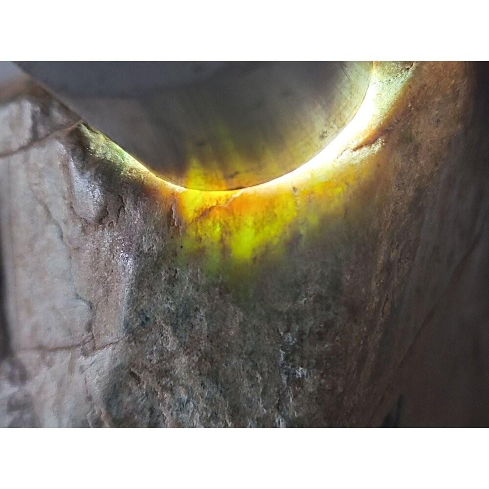 【七彩翡翠】危料 瓜料 瓜地馬拉 脫砂 發黑 原石 賭 冰種 牌子 戒面 台灣出貨  382g-細節圖4