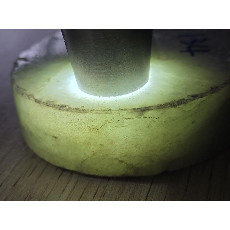 【七彩翡翠】編號134 緬甸 翡翠 天然 原石 翡翠毛料 全明料 拋光料 手鐲芯 文鎮 擺件 雕刻件 練雕-細節圖4