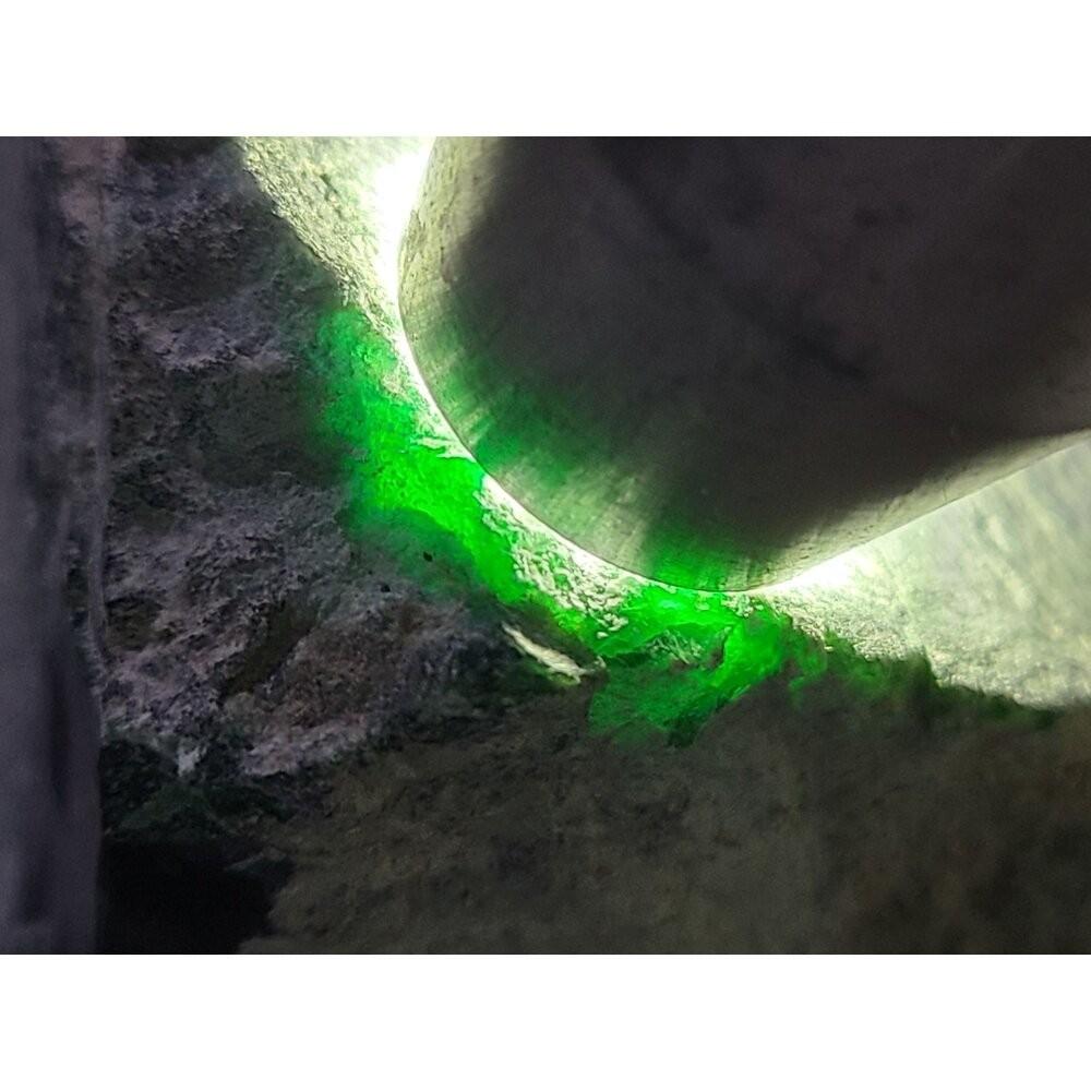 【七彩翡翠】危料 瓜料 瓜地馬拉 墨翠 原石 賭 牌子 戒面 台灣出貨  1018g-細節圖6