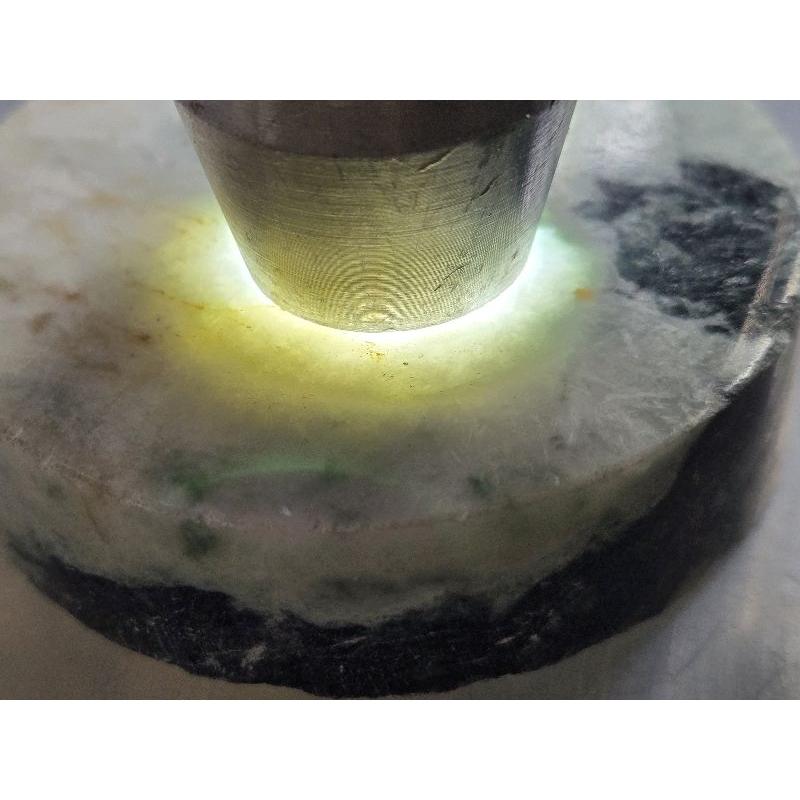 【七彩翡翠】編號28 緬甸 翡翠 天然 原石 翡翠毛料 全明料 拋光料 手鐲芯 文鎮 擺件 雕刻件 練雕-細節圖5