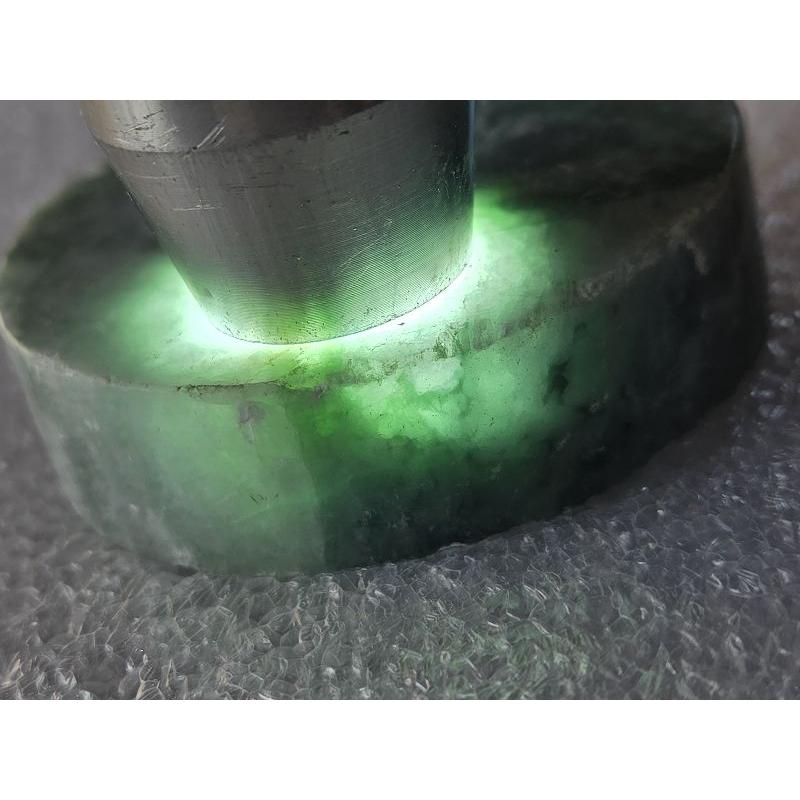 【七彩翡翠】編號79 緬甸 翡翠 天然 原石 翡翠毛料 全明料 拋光料 手鐲芯 文鎮 擺件 雕刻件 練雕-細節圖3