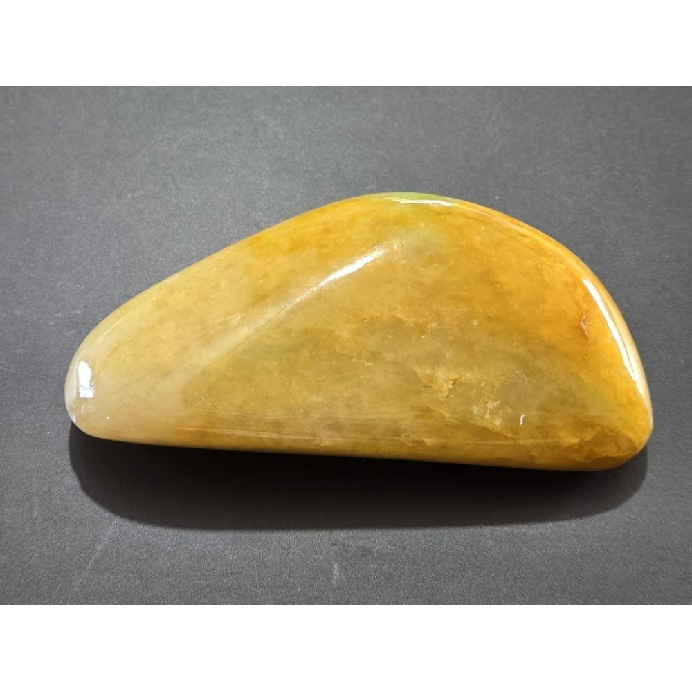 【七彩翡翠】 0402 天然A貨 緬甸 翡翠 原石掛件 原石 吊墜 墜子 吊飾  隨形牌 黃+綠-細節圖3