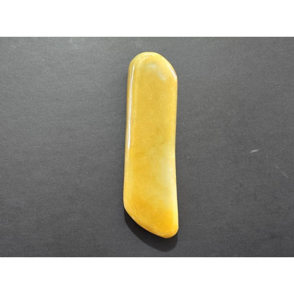 【七彩翡翠】 0405 天然A貨 緬甸 翡翠 原石掛件 原石 吊墜 墜子 吊飾  隨形牌 黃翡-細節圖2