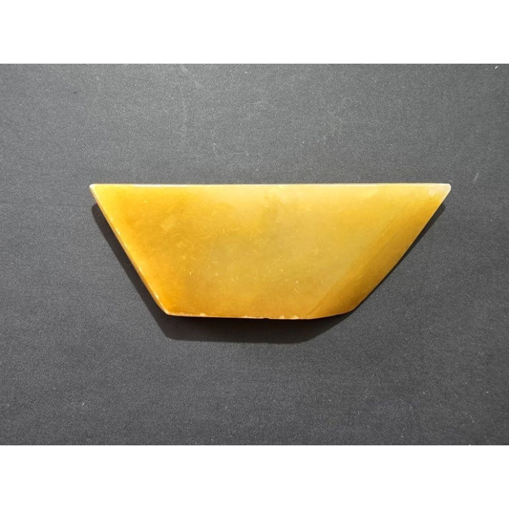 【七彩翡翠】 0392 天然A貨 緬甸 翡翠 原石掛件 原石 吊墜 墜子 吊飾  隨形牌 黃翡-細節圖4