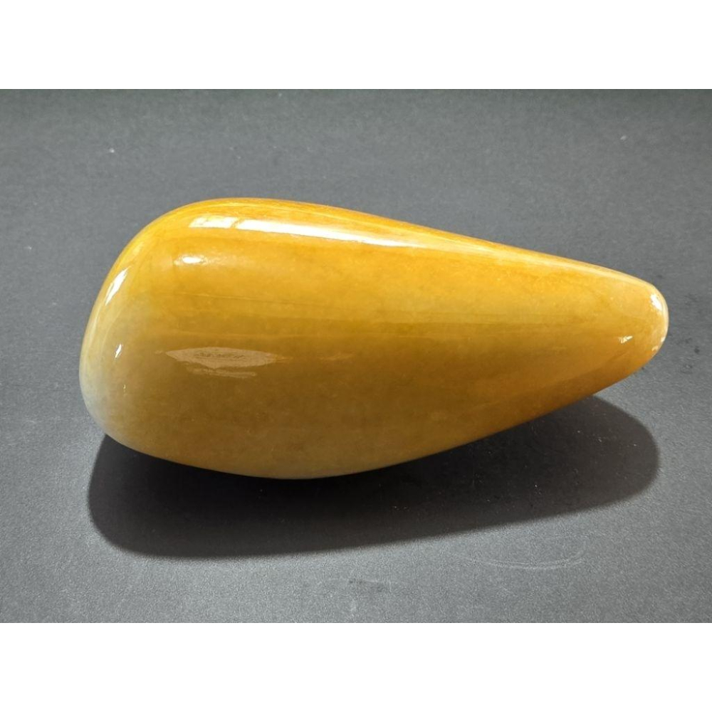 【七彩翡翠】 0407 天然A貨 緬甸 翡翠 原石掛件 原石 吊墜 墜子 吊飾  隨形牌 黃翡-細節圖3