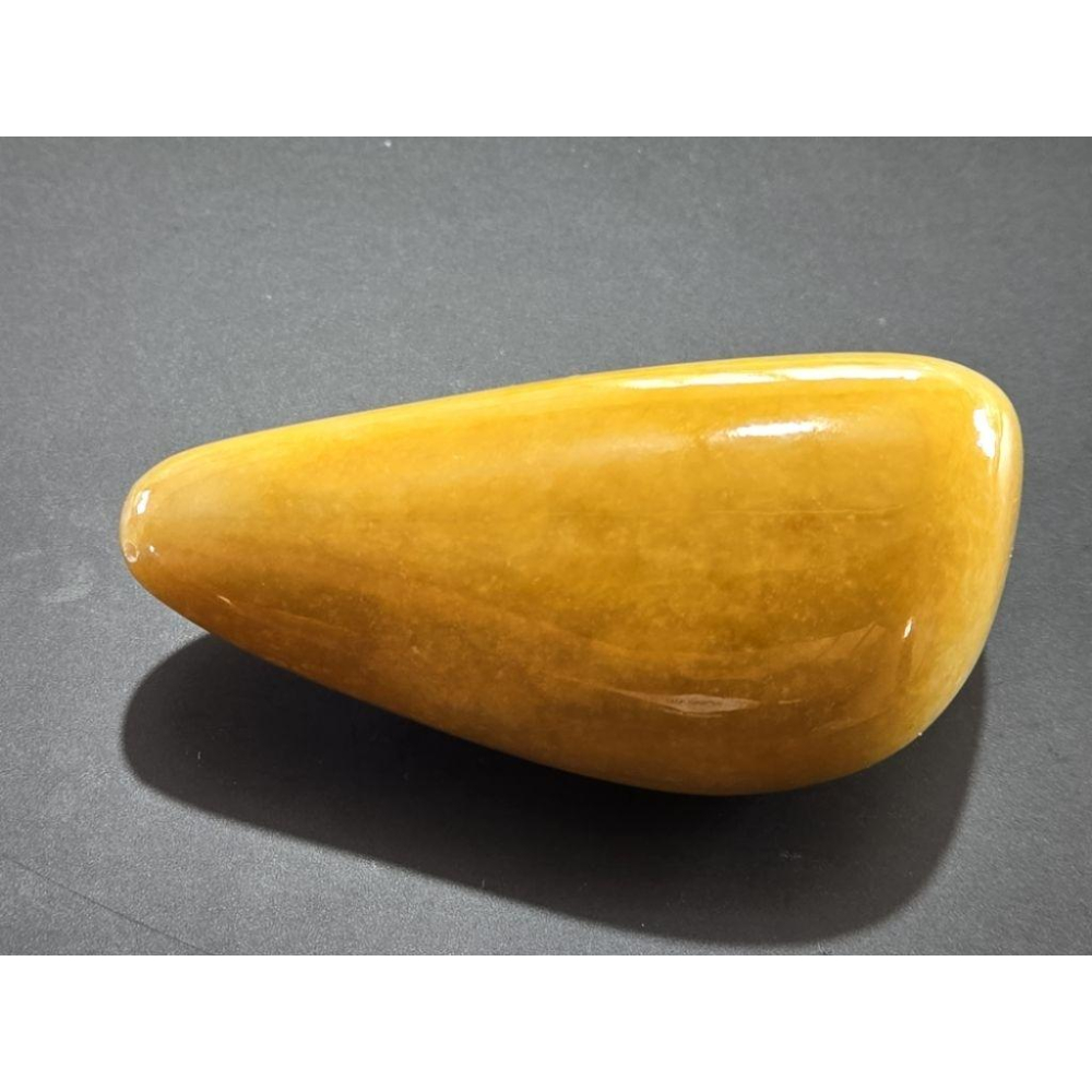 【七彩翡翠】 0407 天然A貨 緬甸 翡翠 原石掛件 原石 吊墜 墜子 吊飾  隨形牌 黃翡-細節圖4