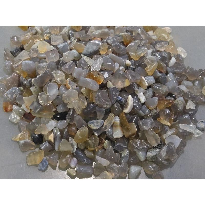 【七彩翡翠】 瑪瑙 原石 碎料 已拋光 震桶 水族箱 花盆 地面 鋪設 擺飾-細節圖5