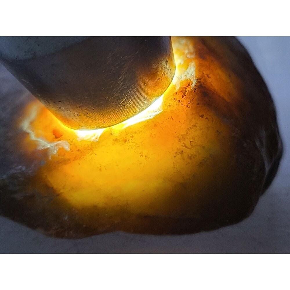 【七彩翡翠】危料 瓜料 瓜地馬拉 脫砂 發黑 原石 賭 冰種 牌子 戒面 台灣出貨  124g-細節圖2