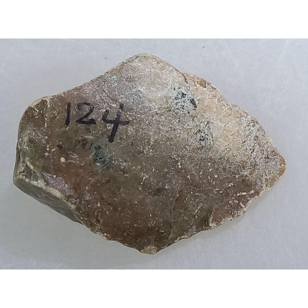 【七彩翡翠】危料 瓜料 瓜地馬拉 脫砂 發黑 原石 賭 冰種 牌子 戒面 台灣出貨  124g-細節圖6