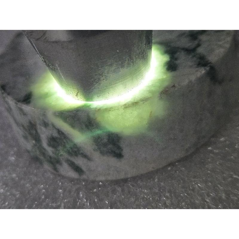 【七彩翡翠】編號124 緬甸 翡翠 天然 原石 翡翠毛料 全明料 拋光料 手鐲芯 文鎮 擺件 雕刻件 練雕-細節圖5