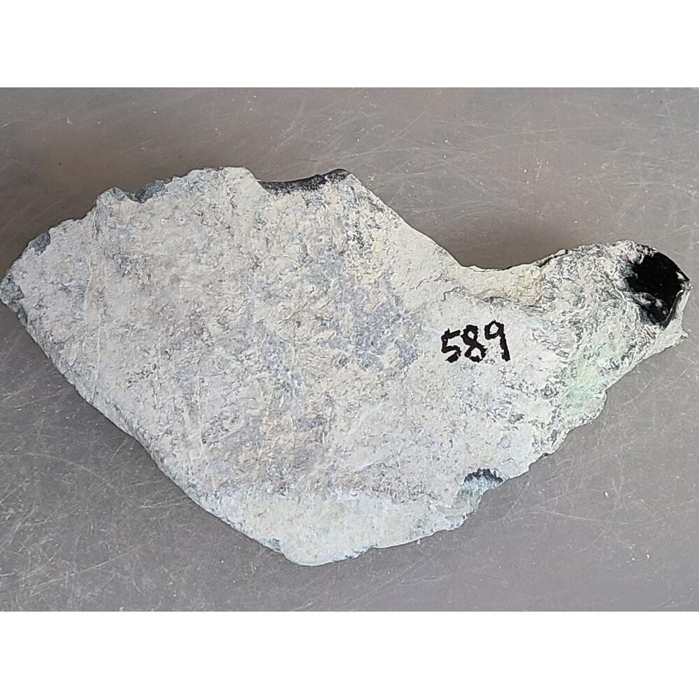 【七彩翡翠】危料 瓜料 瓜地馬拉 墨翠 原石 賭 牌子 戒面 台灣出貨  589g-細節圖7