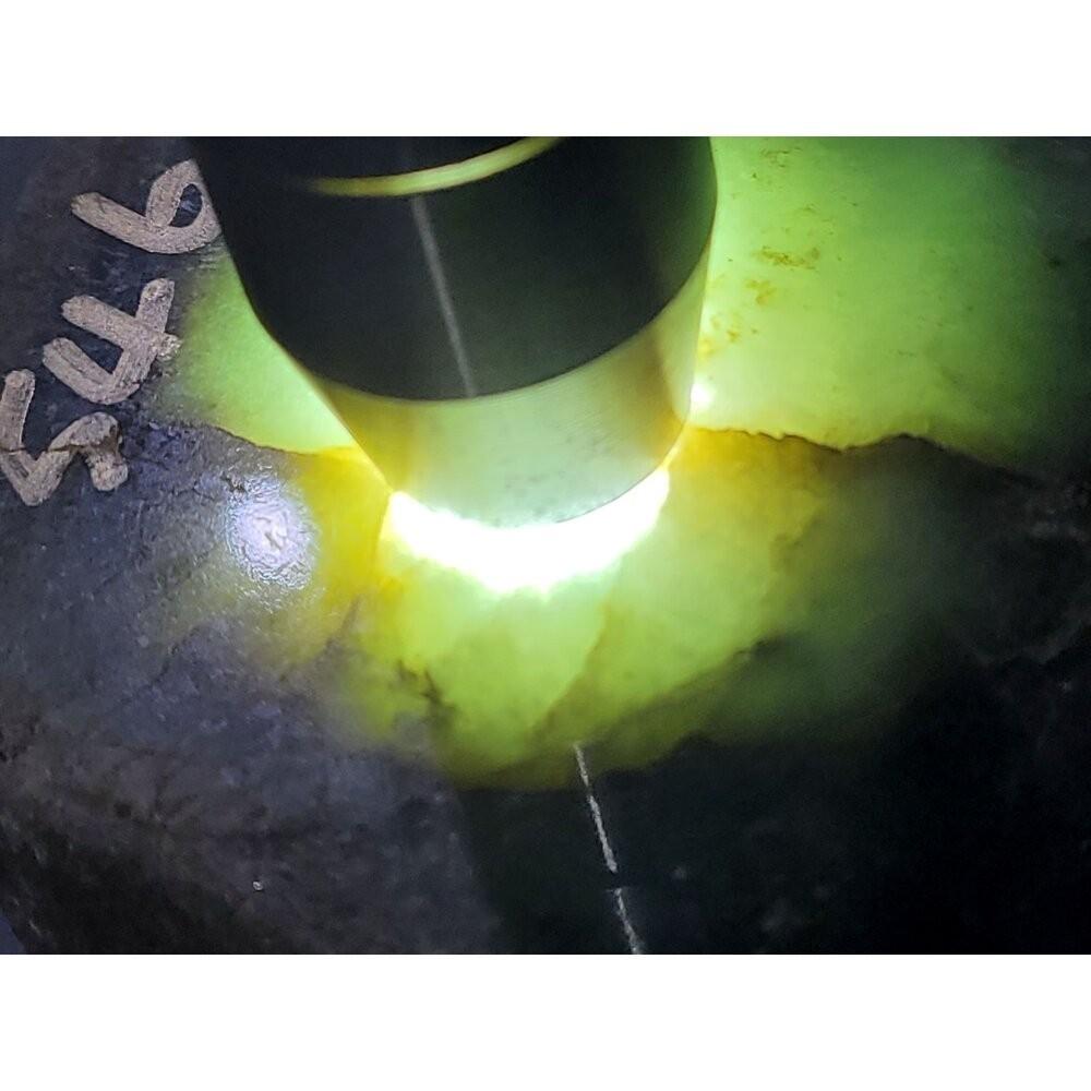 【七彩翡翠】 緬甸 翡翠 天然 原石 翡翠毛料 半明料 改口料 局部拋光 台灣現貨 546g-細節圖4