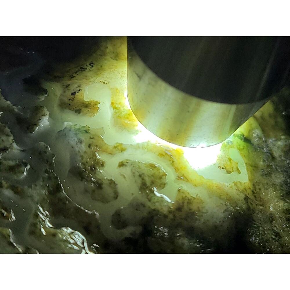 【七彩翡翠】緬甸 翡翠 天然 原石 半賭石 開窗料 半明料 會卡 回卡 場口 2720g-細節圖4