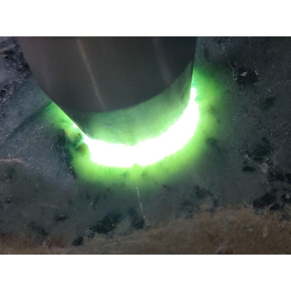 【七彩翡翠】 緬甸 翡翠 天然 原石 翡翠毛料 半明料 改口料 局部拋光 台灣現貨 552g-細節圖4