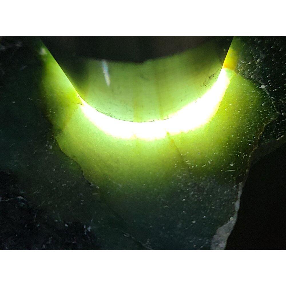 【七彩翡翠】 緬甸 翡翠 天然 原石 翡翠毛料 半明料 改口料 局部拋光 台灣現貨 712g-細節圖2