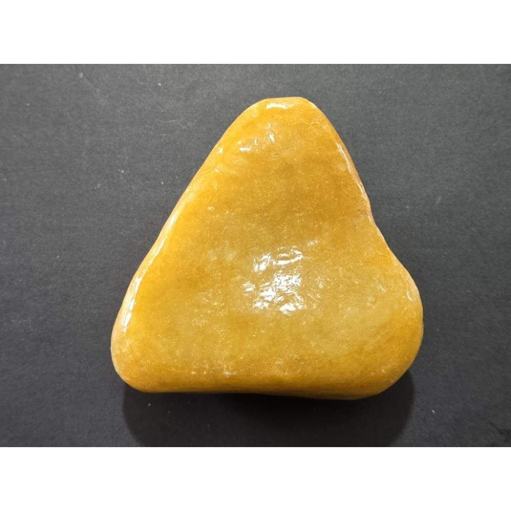 【七彩翡翠】 0394 天然A貨 緬甸 翡翠 原石掛件 原石 吊墜 墜子 吊飾  隨形牌 黃翡-細節圖2