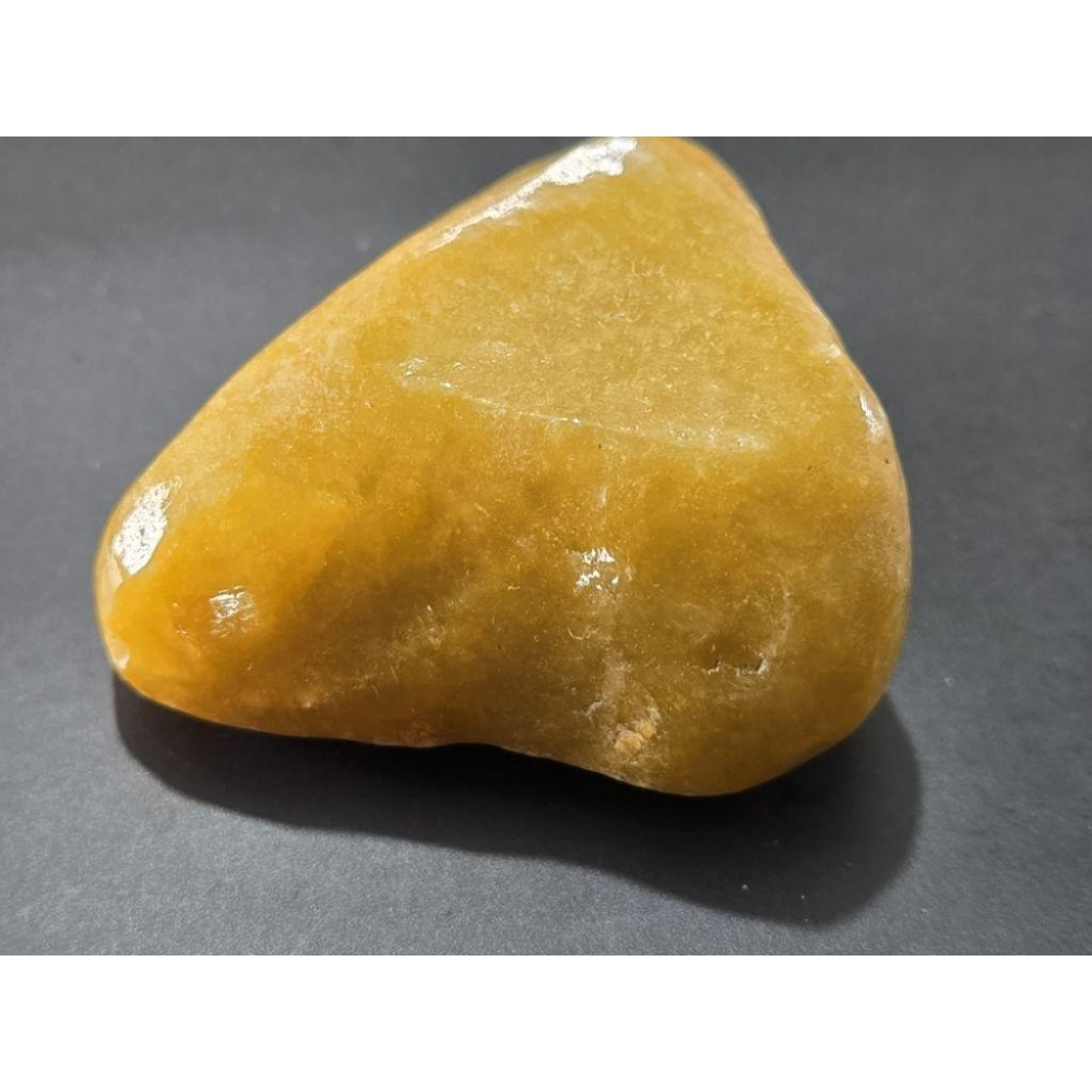 【七彩翡翠】 0394 天然A貨 緬甸 翡翠 原石掛件 原石 吊墜 墜子 吊飾  隨形牌 黃翡-細節圖3