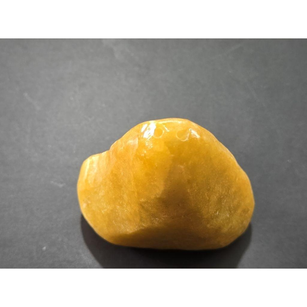 【七彩翡翠】 0394 天然A貨 緬甸 翡翠 原石掛件 原石 吊墜 墜子 吊飾  隨形牌 黃翡-細節圖4