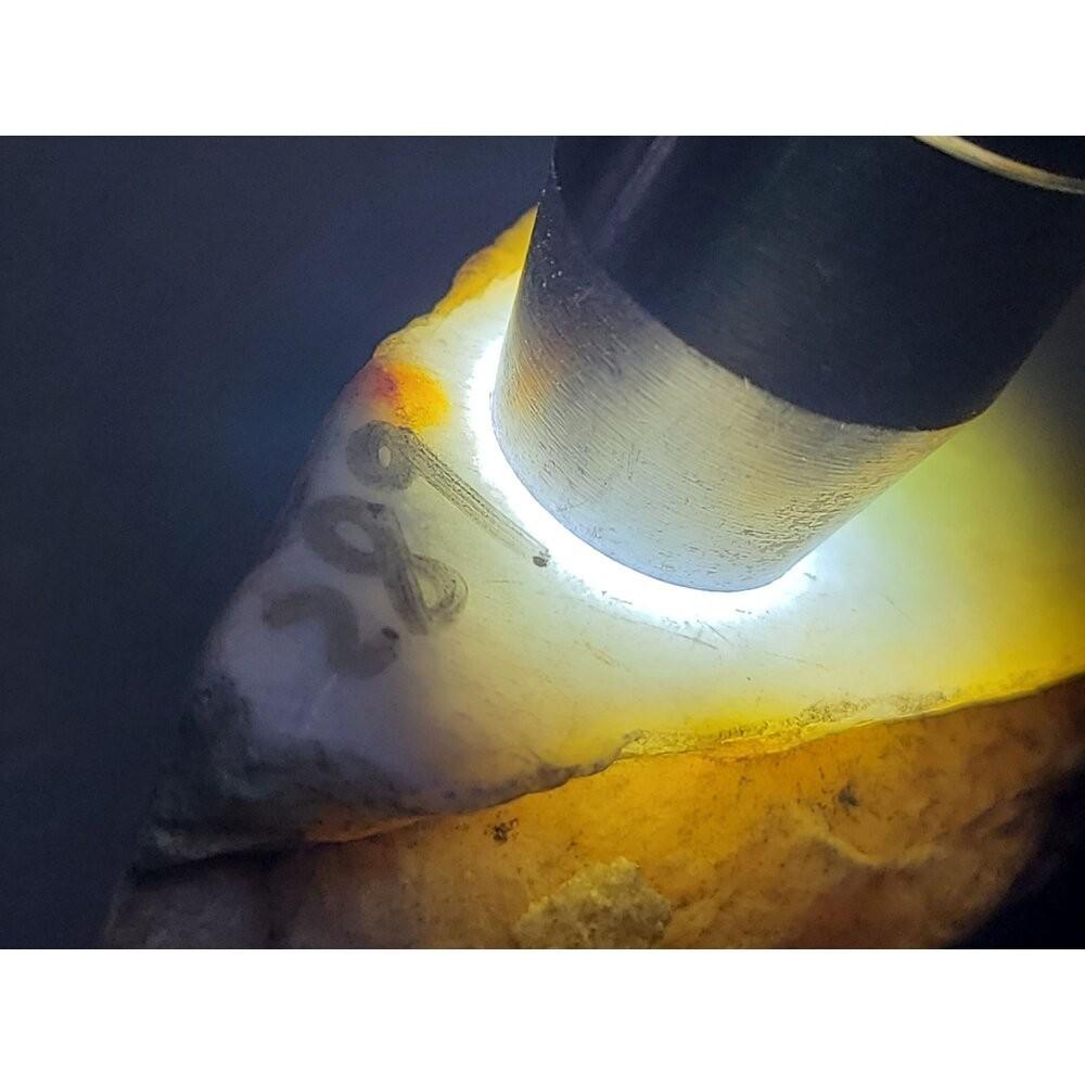 【七彩翡翠】 緬甸 翡翠 天然 原石 翡翠毛料 半明料 改口料 局部拋光 台灣現貨 289g-細節圖3