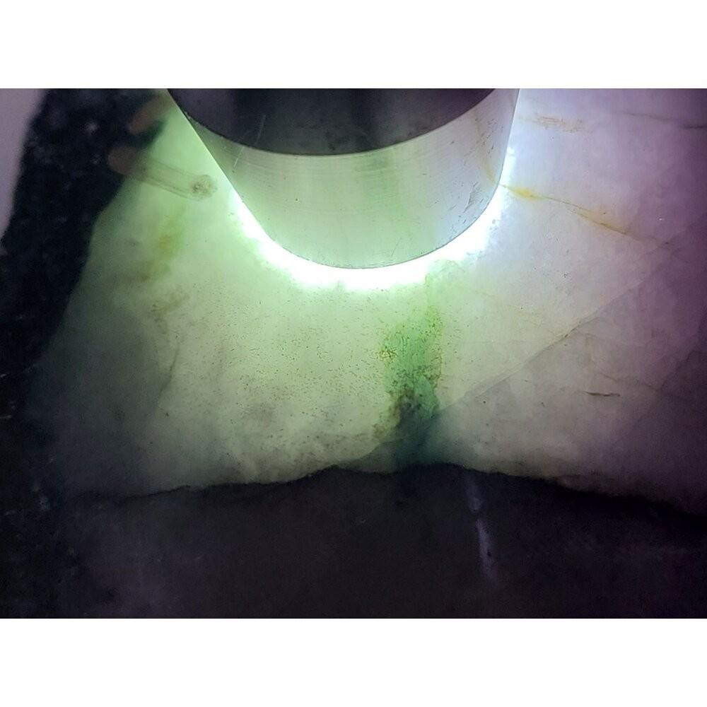 【七彩翡翠】 緬甸 翡翠 天然 原石 翡翠毛料 半明料 改口料 局部拋光 台灣現貨 1286g-細節圖6