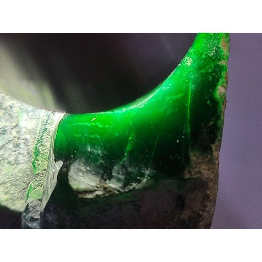 【七彩翡翠】危料 瓜料 瓜地馬拉 墨翠 原石 賭 牌子 戒面 台灣出貨  766g-細節圖3