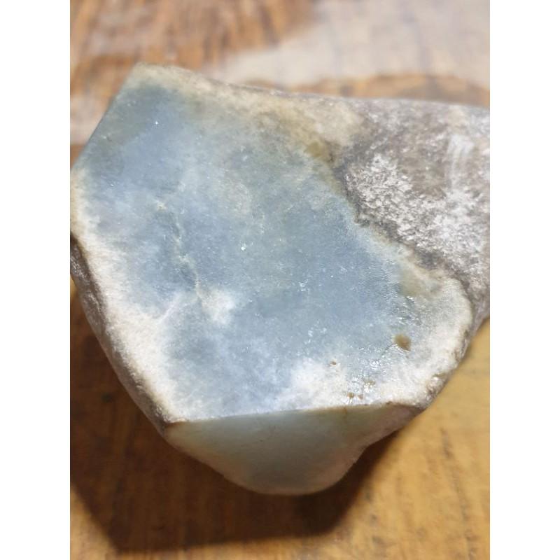 【七彩翡翠】半賭料，莫西沙種水料，平切開窗料，冰種，翻白霧∼台灣現貨,658g-細節圖3