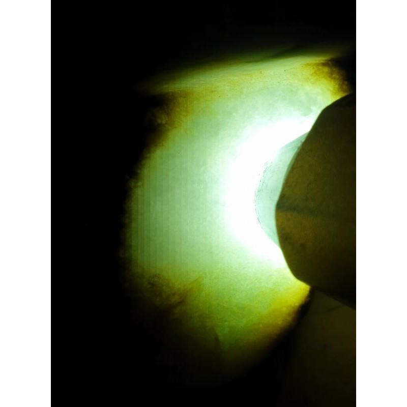 【七彩翡翠】半賭料，莫西沙種水料，平切開窗料，冰種，翻白霧∼台灣現貨,658g-細節圖7