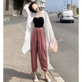 【QQSHOP】L00113 長版 雪紡 薄外套 遮陽 防曬 批肩 休閒 渡假 細肩帶 比基尼-細節圖3