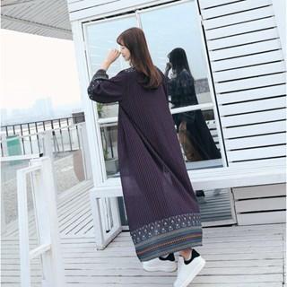 【QQSHOP】L00090 長版 民族風 防曬 遮陽 罩衫 批肩 渡假 海灘 比基尼-細節圖4