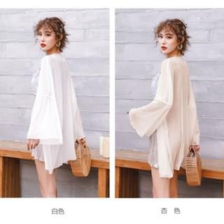 【QQSHOP】L00053 防曬 罩衫 遮陽 罩衫 比基尼 罩衫 海灘 渡假 旅遊 海島-細節圖4