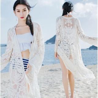 【QQSHOP】L00056 防曬 罩衫 遮陽 披肩 鏤空 波西米亞 海灘 渡假 玩水 拍照-細節圖2