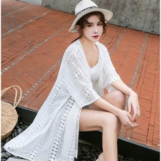 【QQSHOP】L00068 遮陽 防曬 罩衫 薄外套 比基尼 泳裝 出國 渡假 海島 海灘-細節圖4