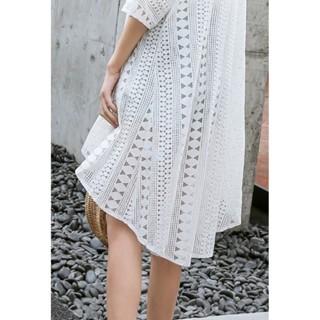 【QQSHOP】L00068 遮陽 防曬 罩衫 薄外套 比基尼 泳裝 出國 渡假 海島 海灘-細節圖5