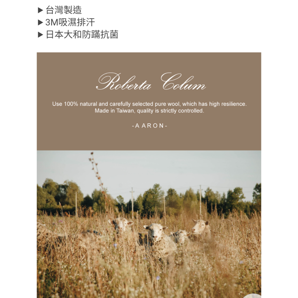 諾貝達純羊毛被-細節圖2