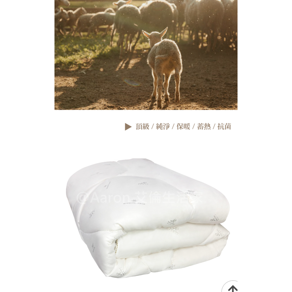 諾貝達純羊毛被-細節圖8